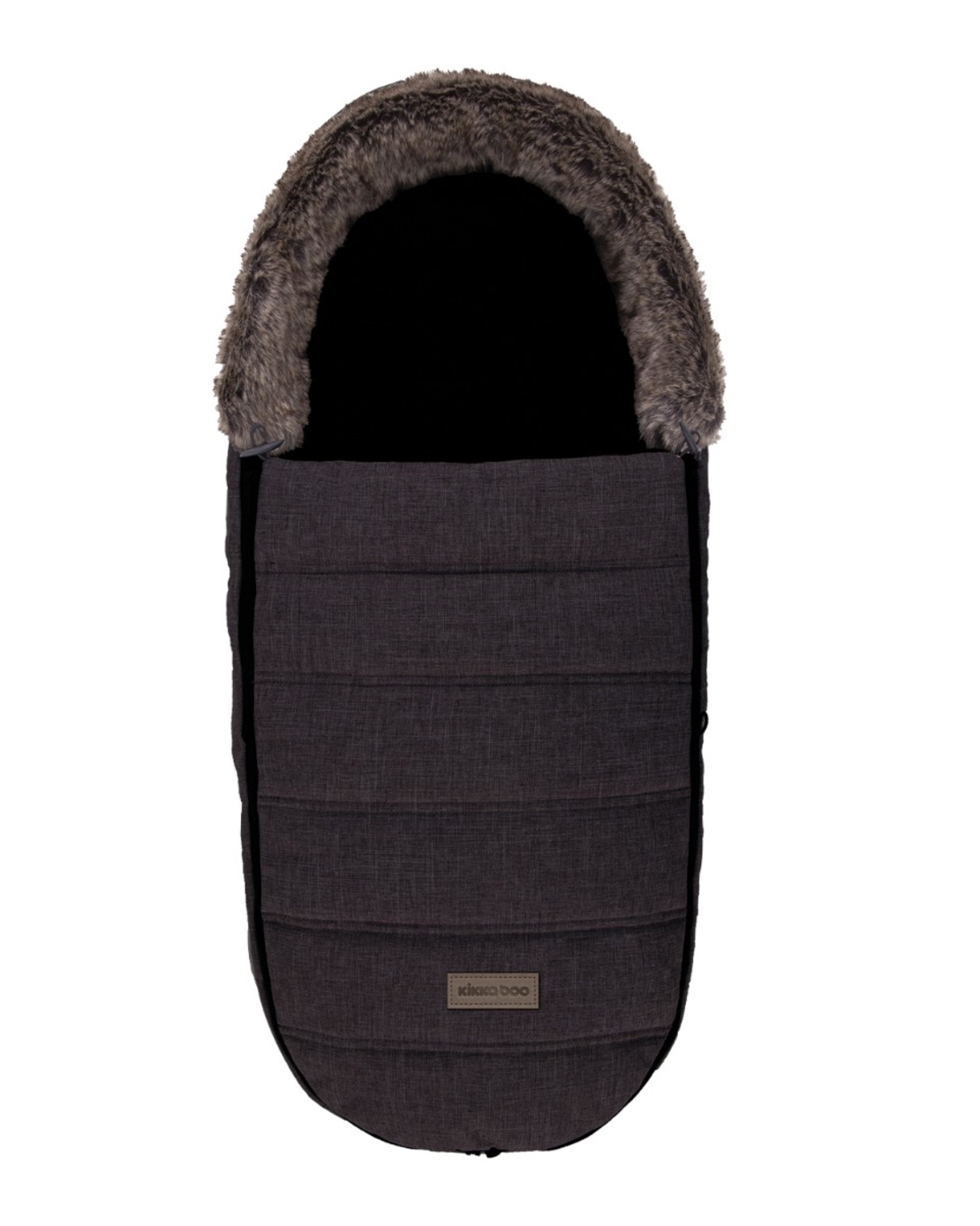 Чувалче за количка Fur Melange Black