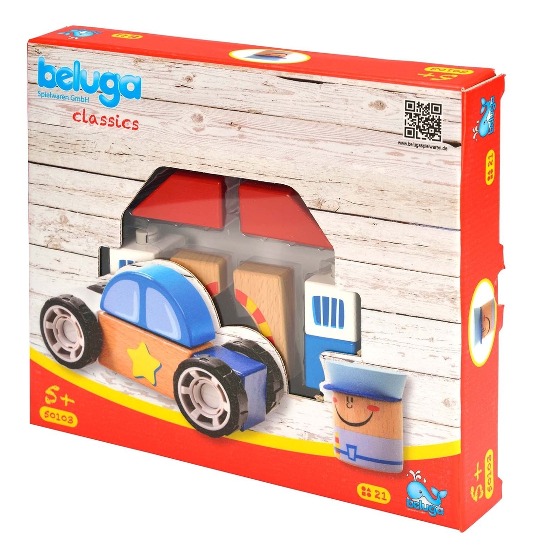  Дървена играчка полицейско управление Beluga 50103 