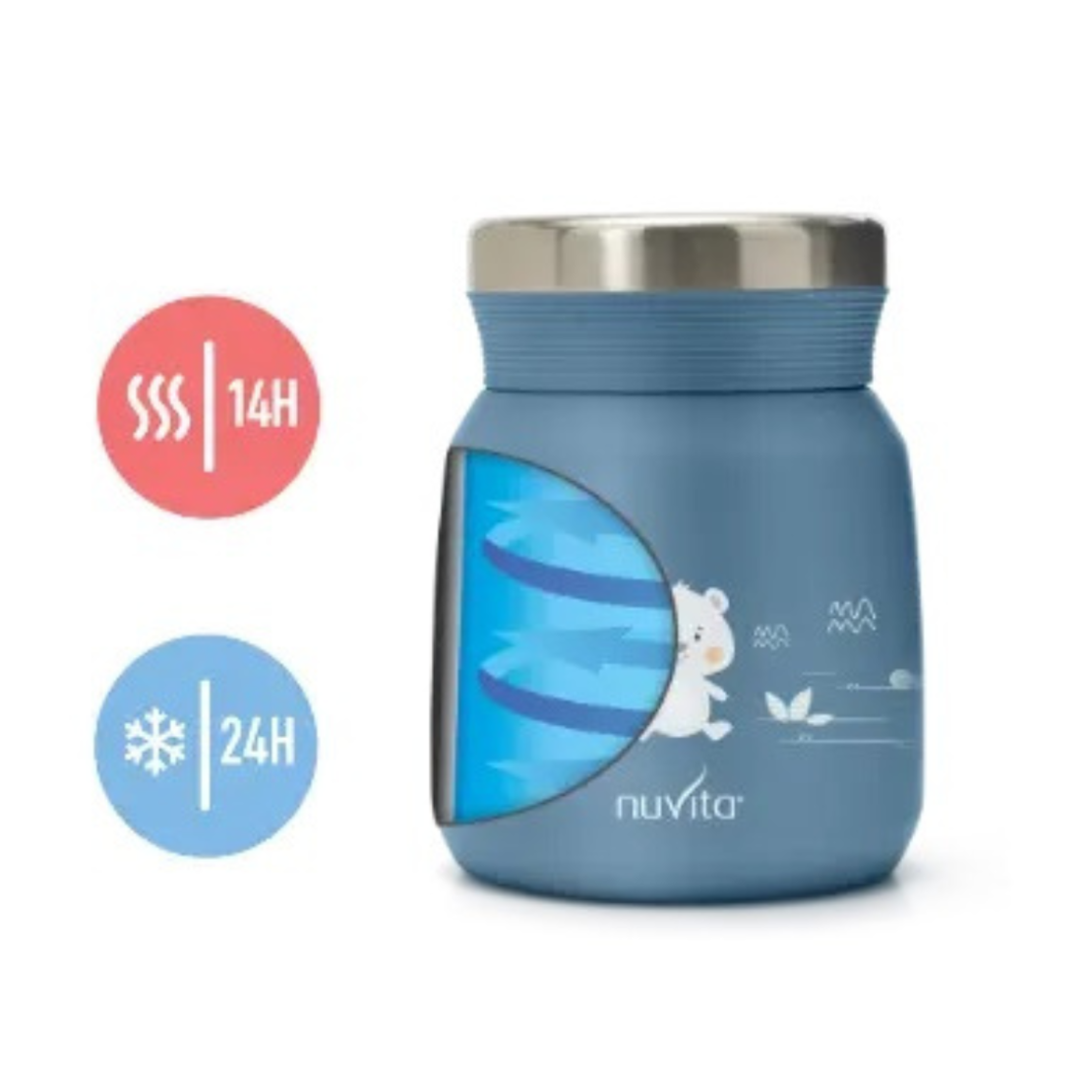  Контейнер за храна 4471 Nuvita 300мл, Sage Green 
