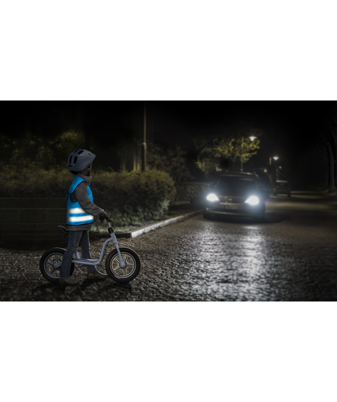  Светлоотразителна жилетка Reer MyBuddyGuard, Синя 