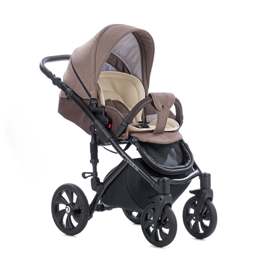 Tutis Viva 4 Deep Taupe 078 Комбинирана Детска Количка 2 в 1
