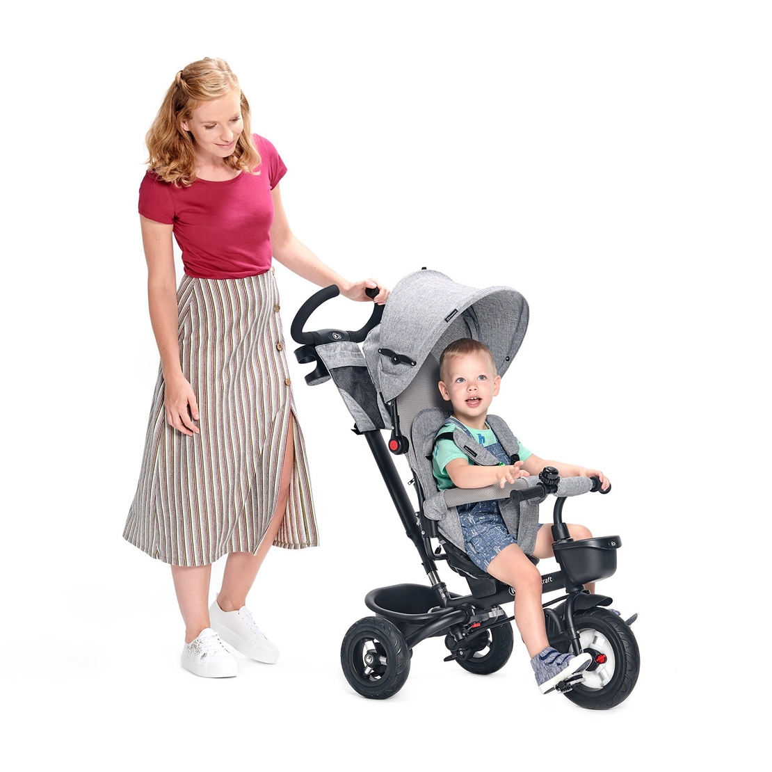  Триколка KinderKraft AVEO, Сива 