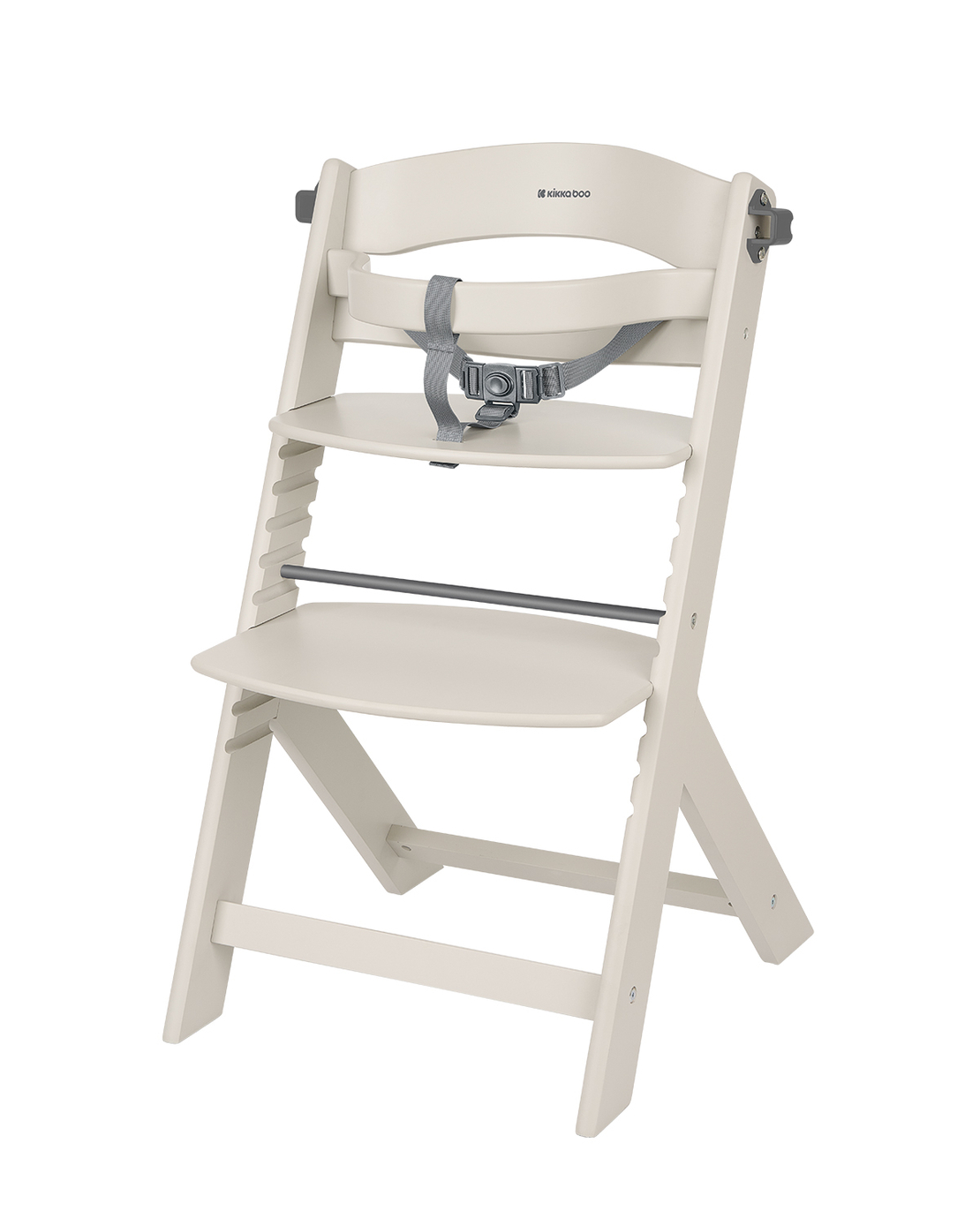 KikkaBoo Дървен Стол за Храненe Nordy Light Beige