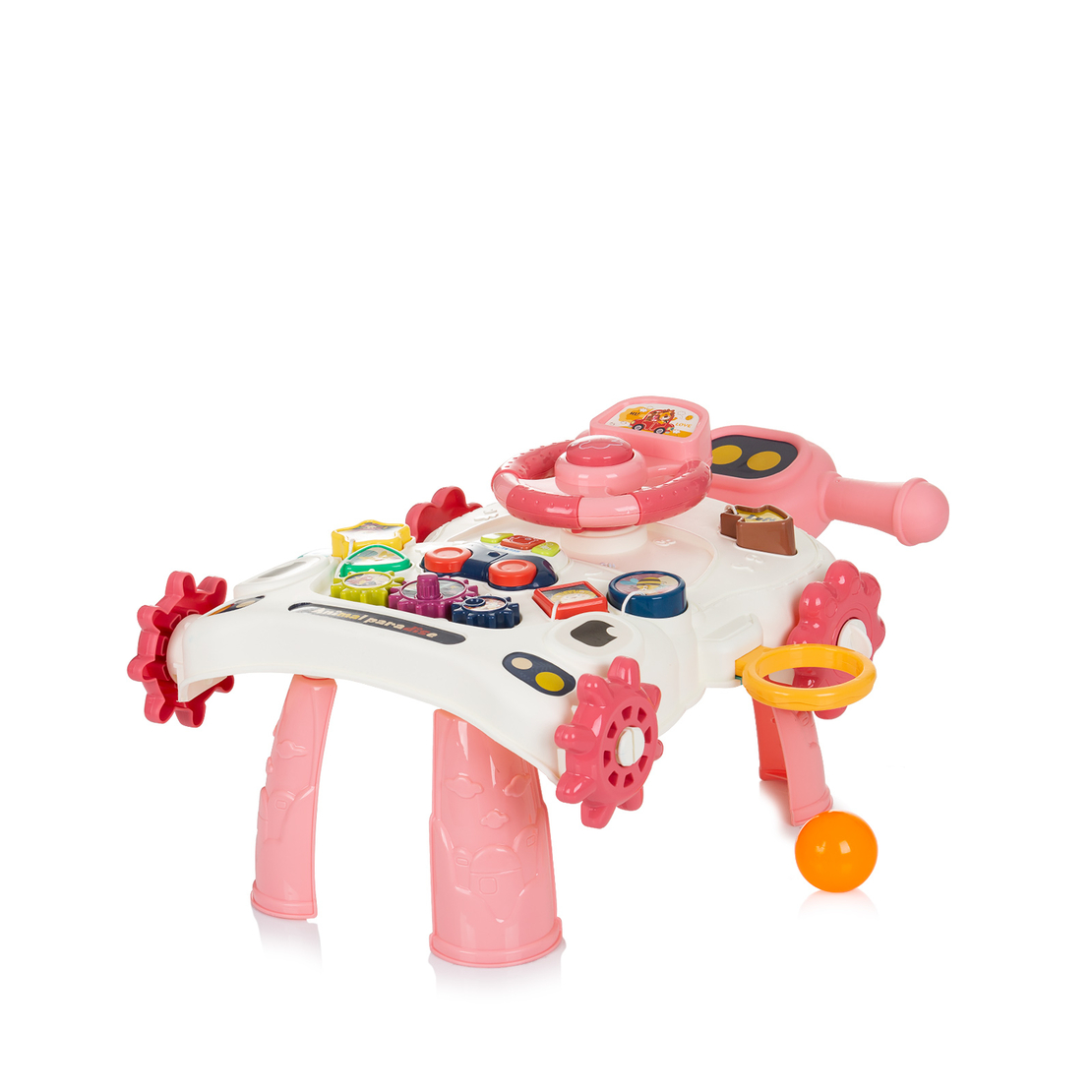 Chipolino Музикална игра на колела 3 в 1 Кола Розова