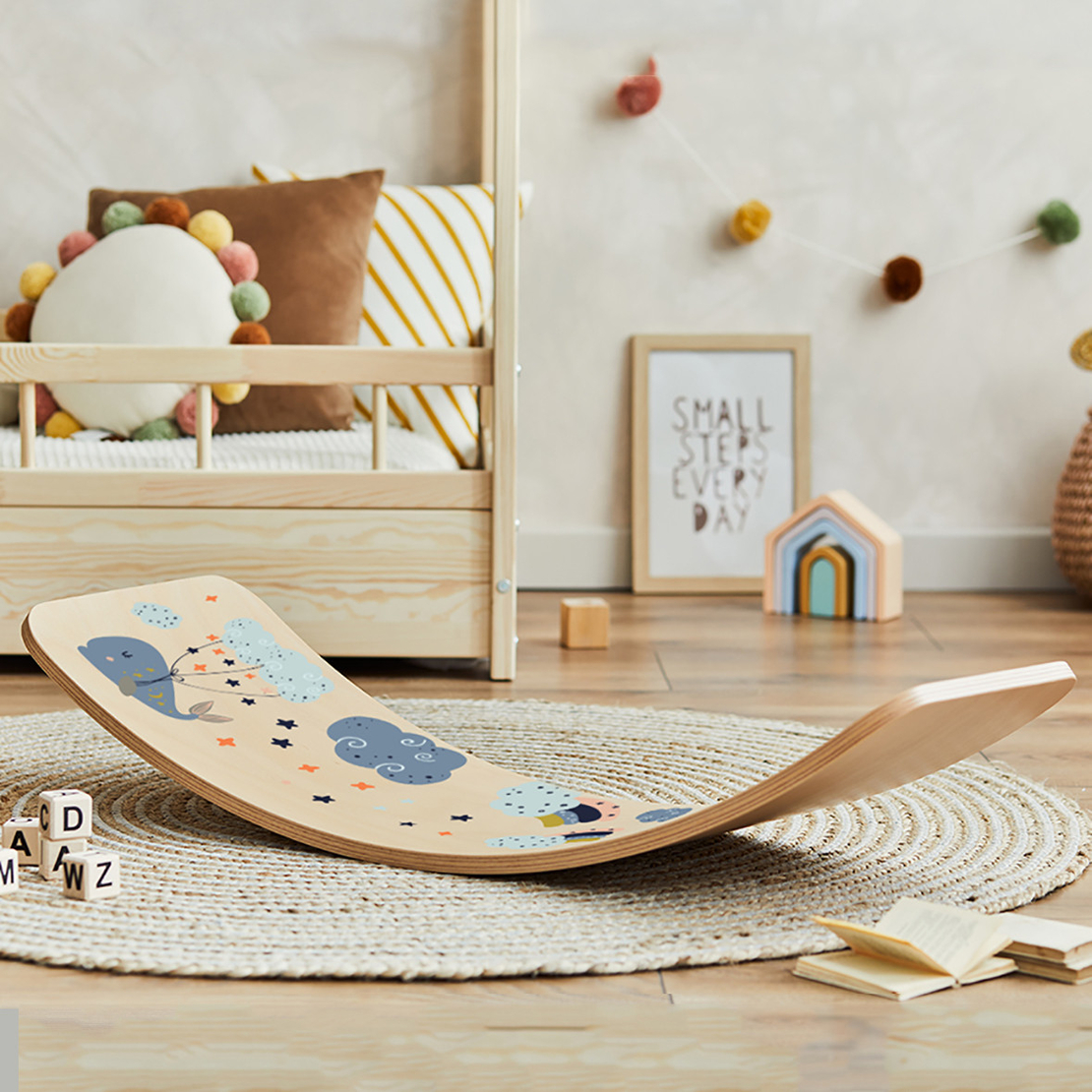 Баланс борд KidBoard, Облаче