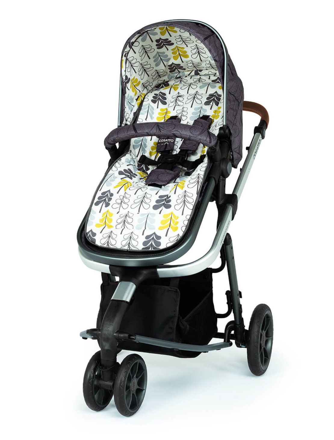 Комплект количка Cosatto Giggle 3 Fika Forest 5в1, i-Size база и чувалче за крака