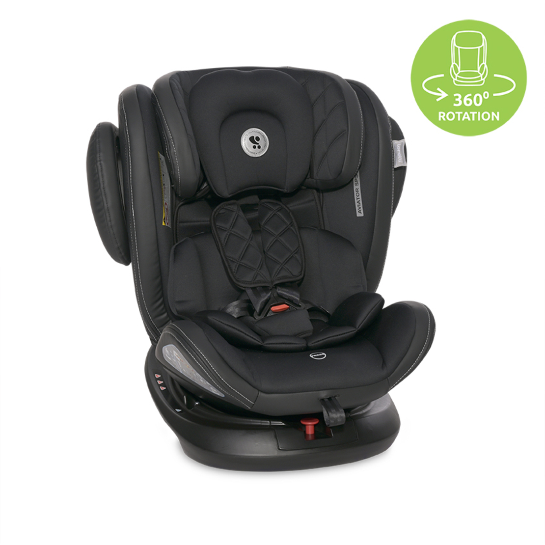 СТОЛ ЗА КОЛА AVIATOR ISOFIX 0-36 BLACK