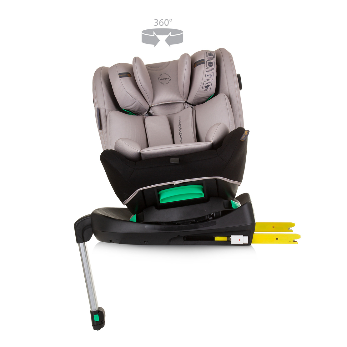 Chipolino  Столче за кола 360 I-size 40-150 ОЛИМПУС Макадамия