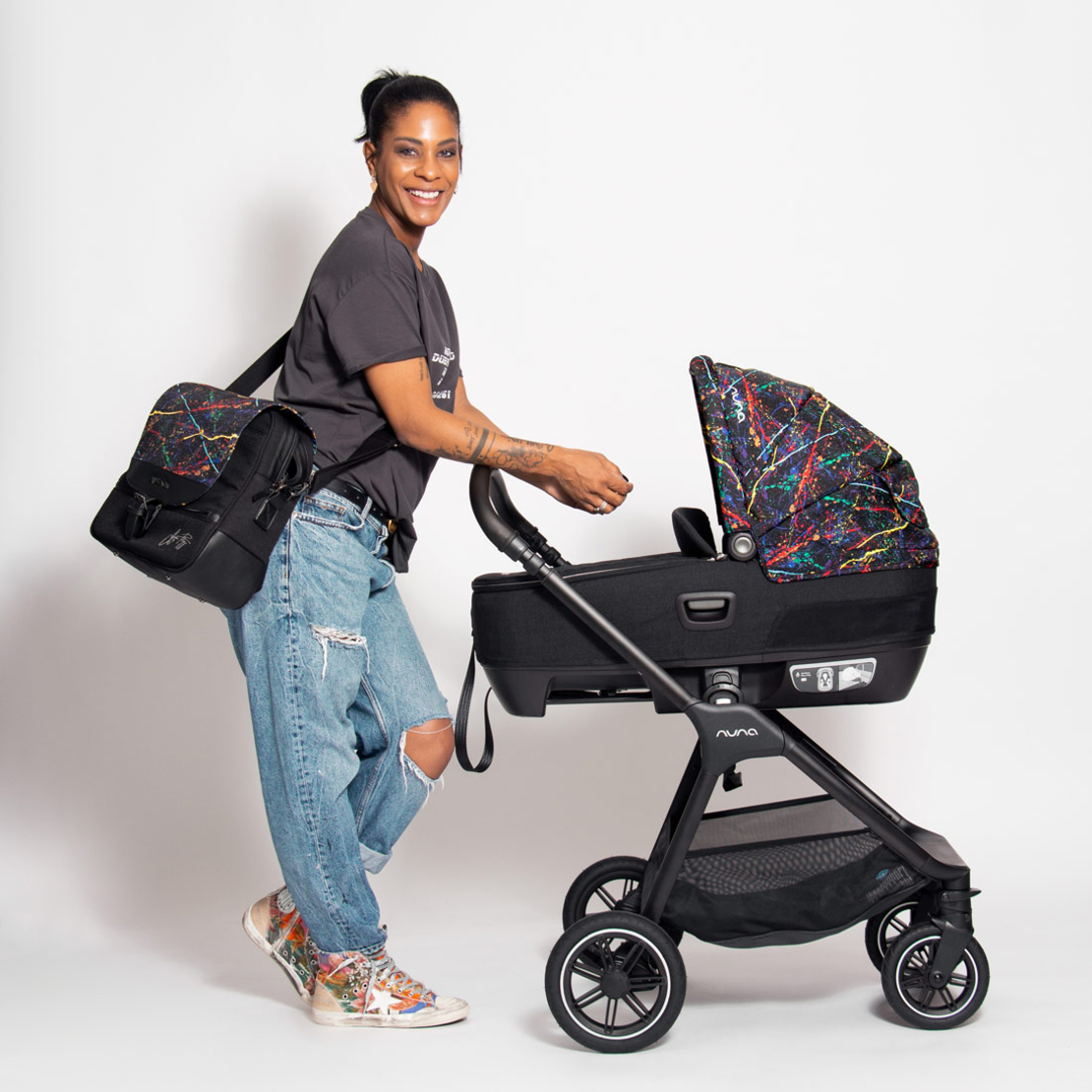 Nuna Diaper Bag Rainbow Чанта за Детска Количка
