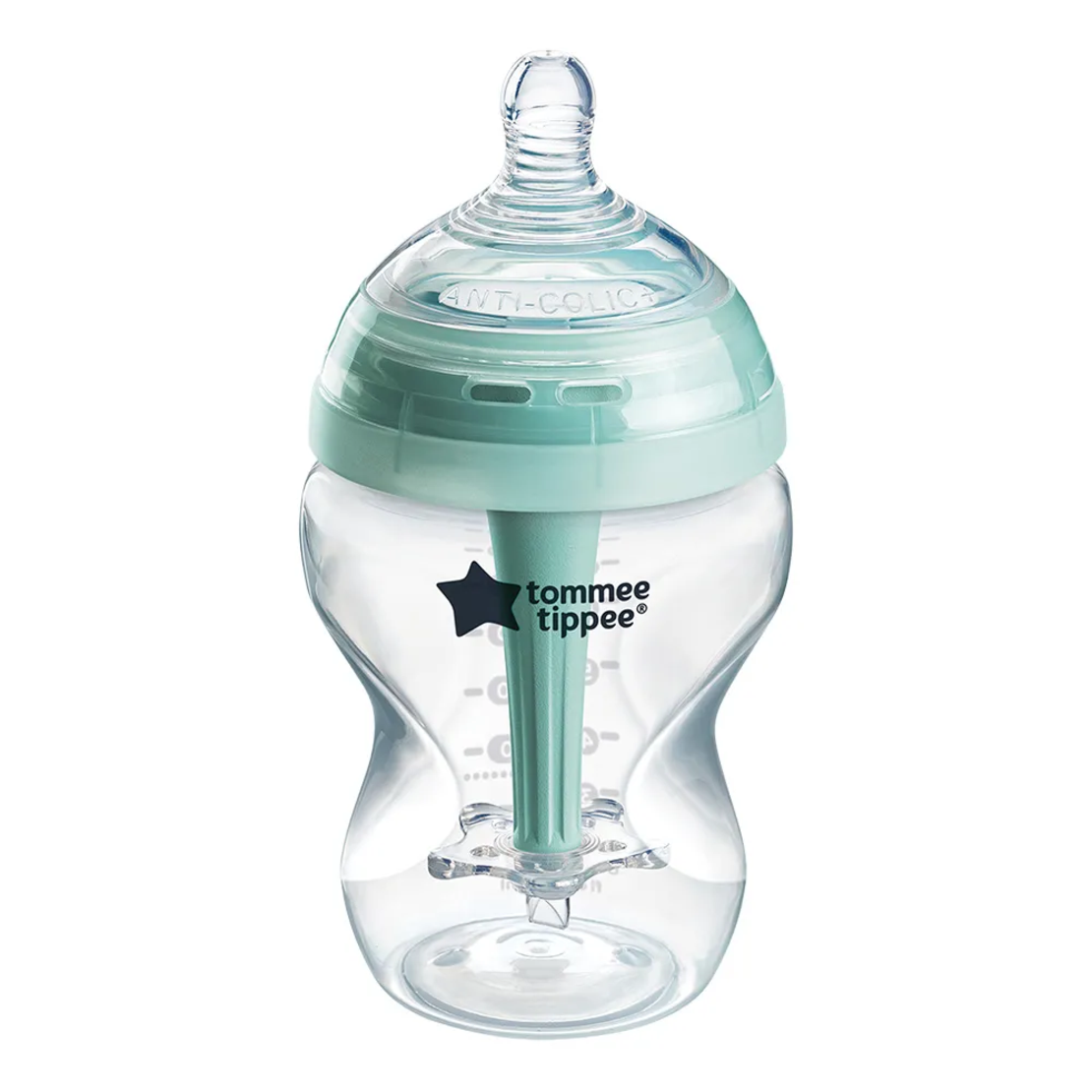 Tommee Tippee Advanced Anti-Colic+ 260 мл Комплект от 2 броя Самостерилизиращи се Бебешки Шишета за Хранене и Система за Намаляване на Коликите