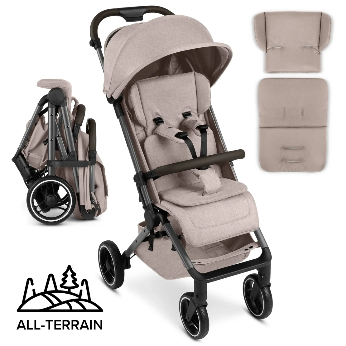 ABC Design Ping 3 Travel Trekking Camel Комбинирана Детска Количка 2 в 1