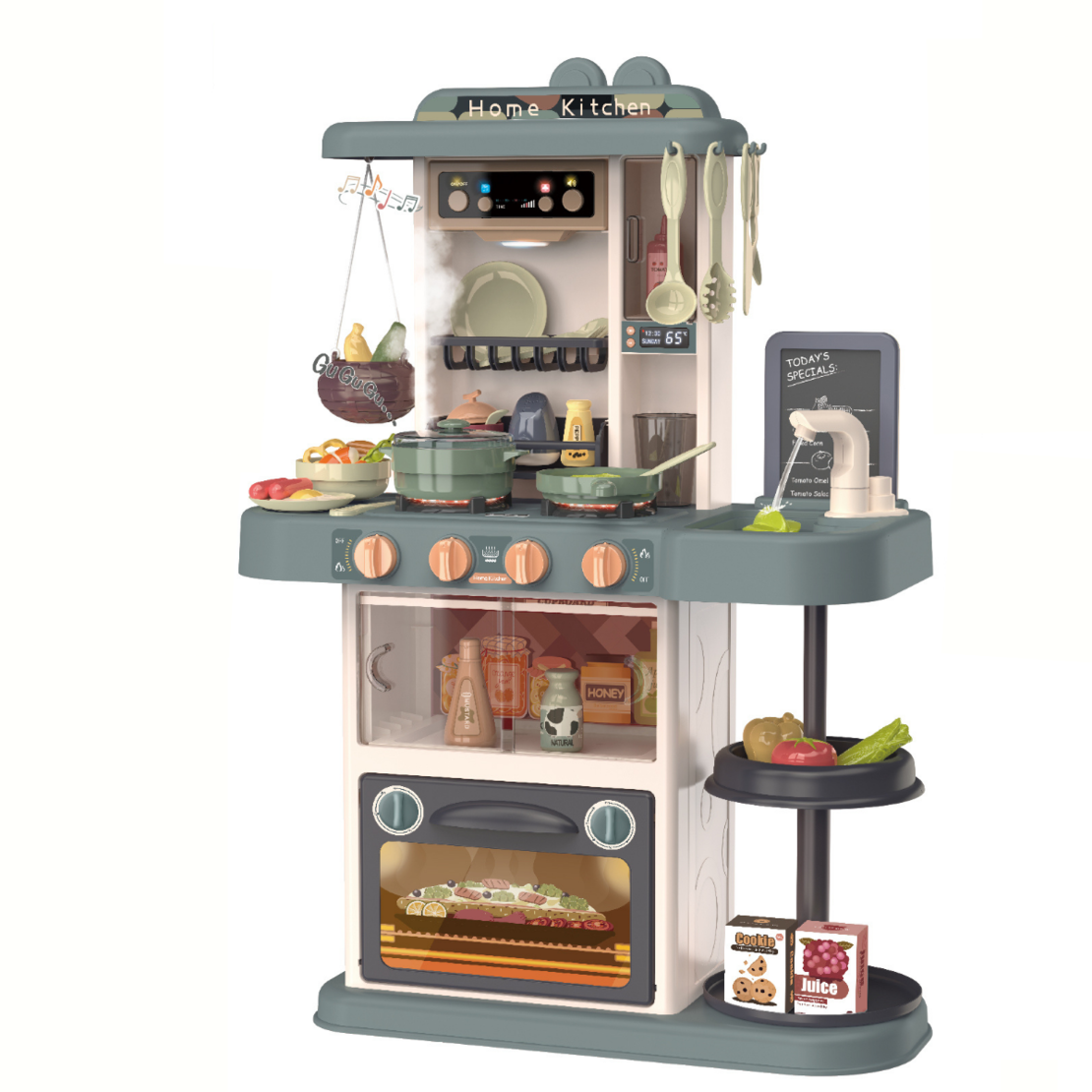  Детска кухня Buba Home Kitchen, 43 части, 889-183, сива 