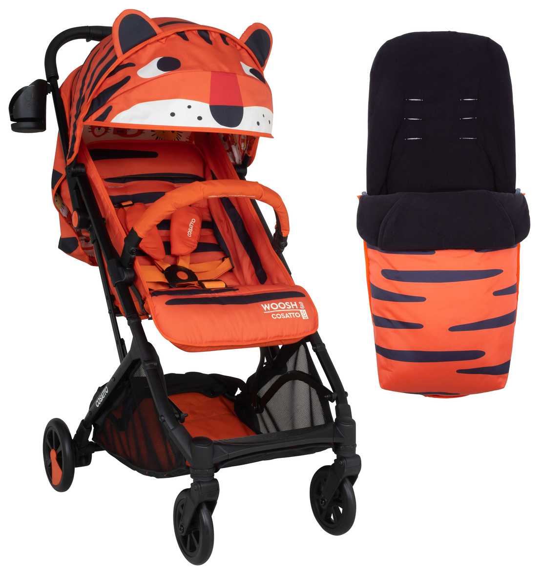  Детска количка Cosatto Woosh3 CT5063, Tomkin Tiger + чувалче 
