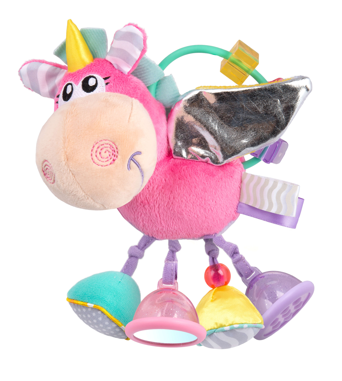 PLAYGRO ДРЪНКАЛКА КОНЧЕ ХОП ТРОП ЦВЯТ РОЗОВО 3М+