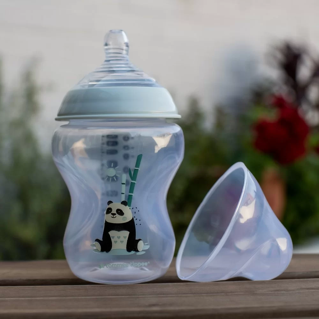 Tommee Tippee ШИШЕ ЗА ХРАНЕНЕ EASI VENT 260 ml 0м+ МОМИЧЕ/ПАНДИ