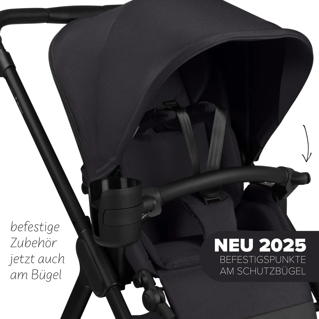 ABC Design Samba 2 Coal Комбинирана Детска Количка 2 в 1