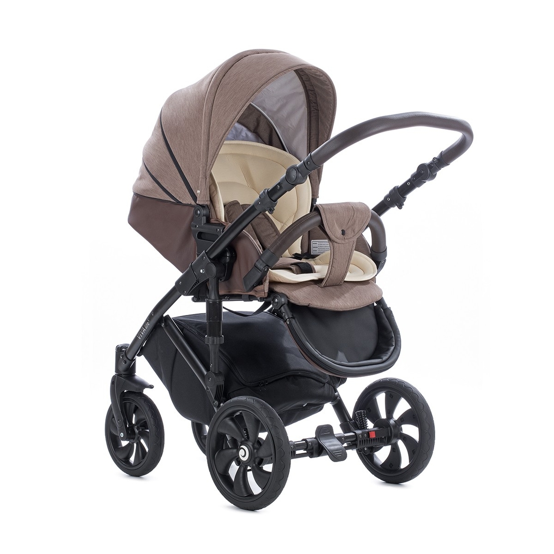 Tutis Viva 4 Deep Taupe 078 Комбинирана Детска Количка 2 в 1