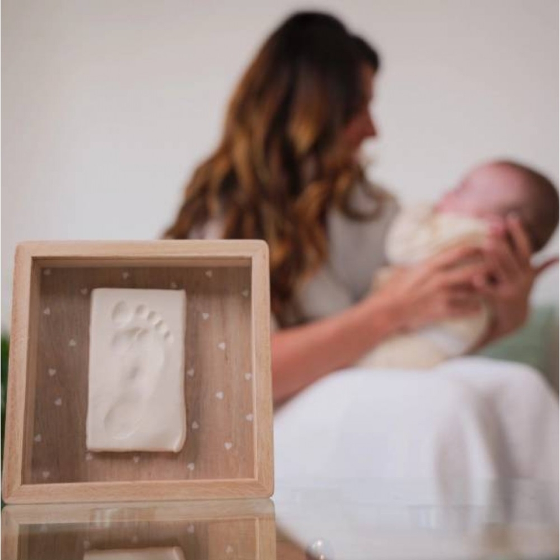 Petit ARTichaut Дървена Рамка за Бебешки Отпечатък Pretty Hearts