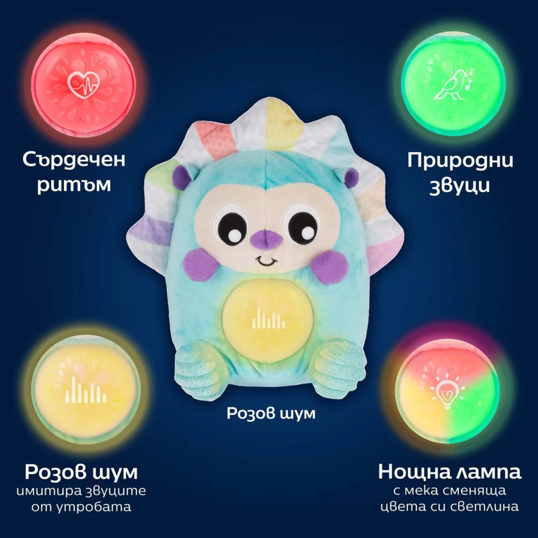 Playgro Плюшена Играчка Таралеж със Светлина и Звук