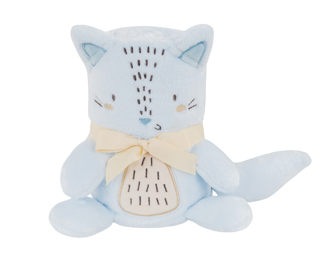 KikkaBoo Бебешко одеяло с 3D бродерия Little Fox