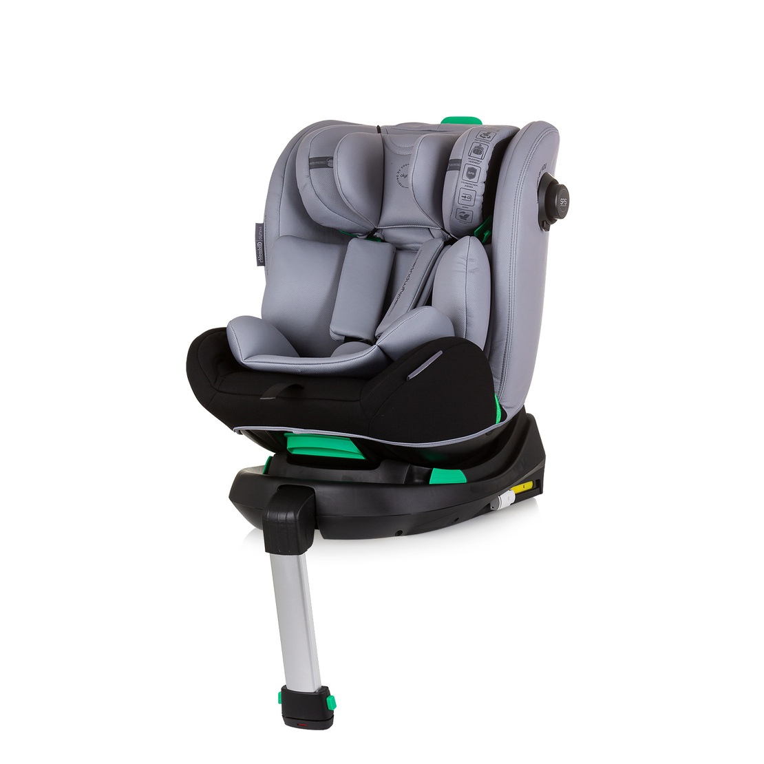 Chipolino  Столче за кола 360 I-size 40-150 ОЛИМПУС Сиво