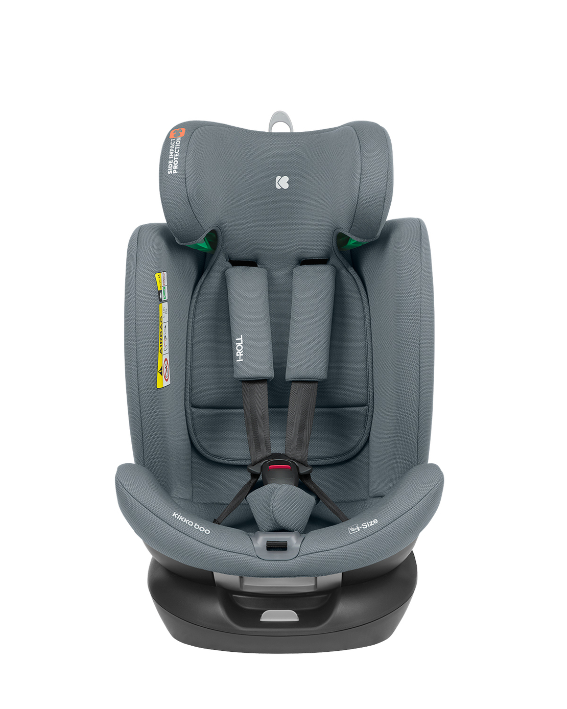 KikkaBoo Столче за Кола 40-150 см i-Roll i-SIZE Dark Grey