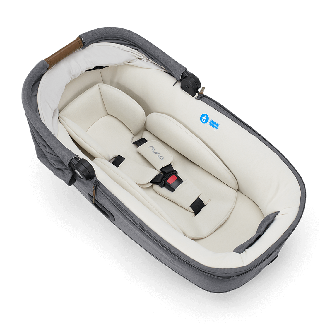 Nuna CARI Next Granite Кош за Новородено с Опция за Столче за Кола