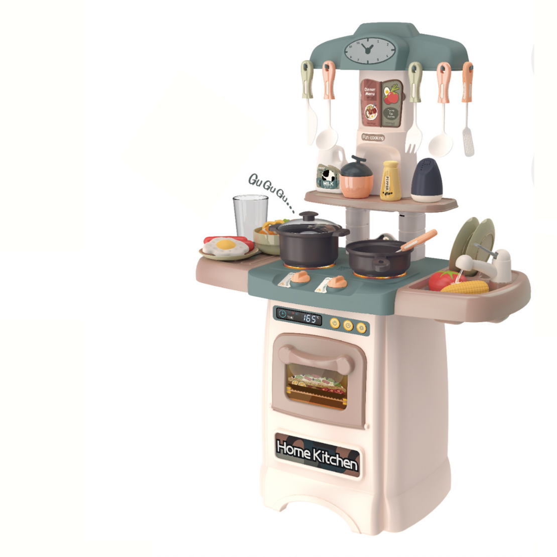  Детска кухня Buba Home Kitchen, Ретро, 889-195,сива 