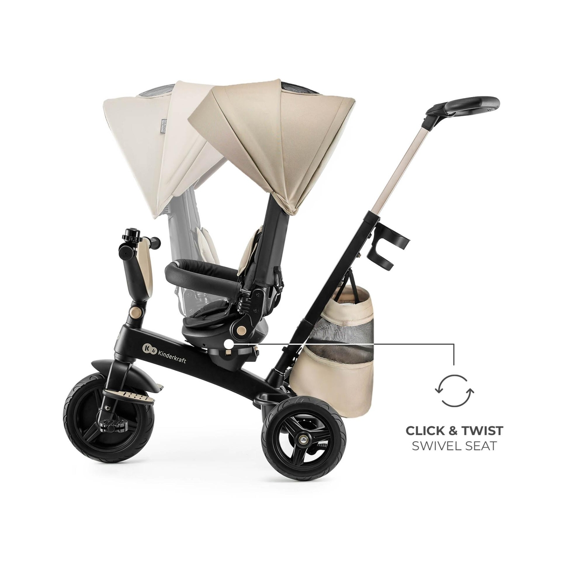 KinderKraft EASYTWIST Бежова Триколка KREASY00BEG0000