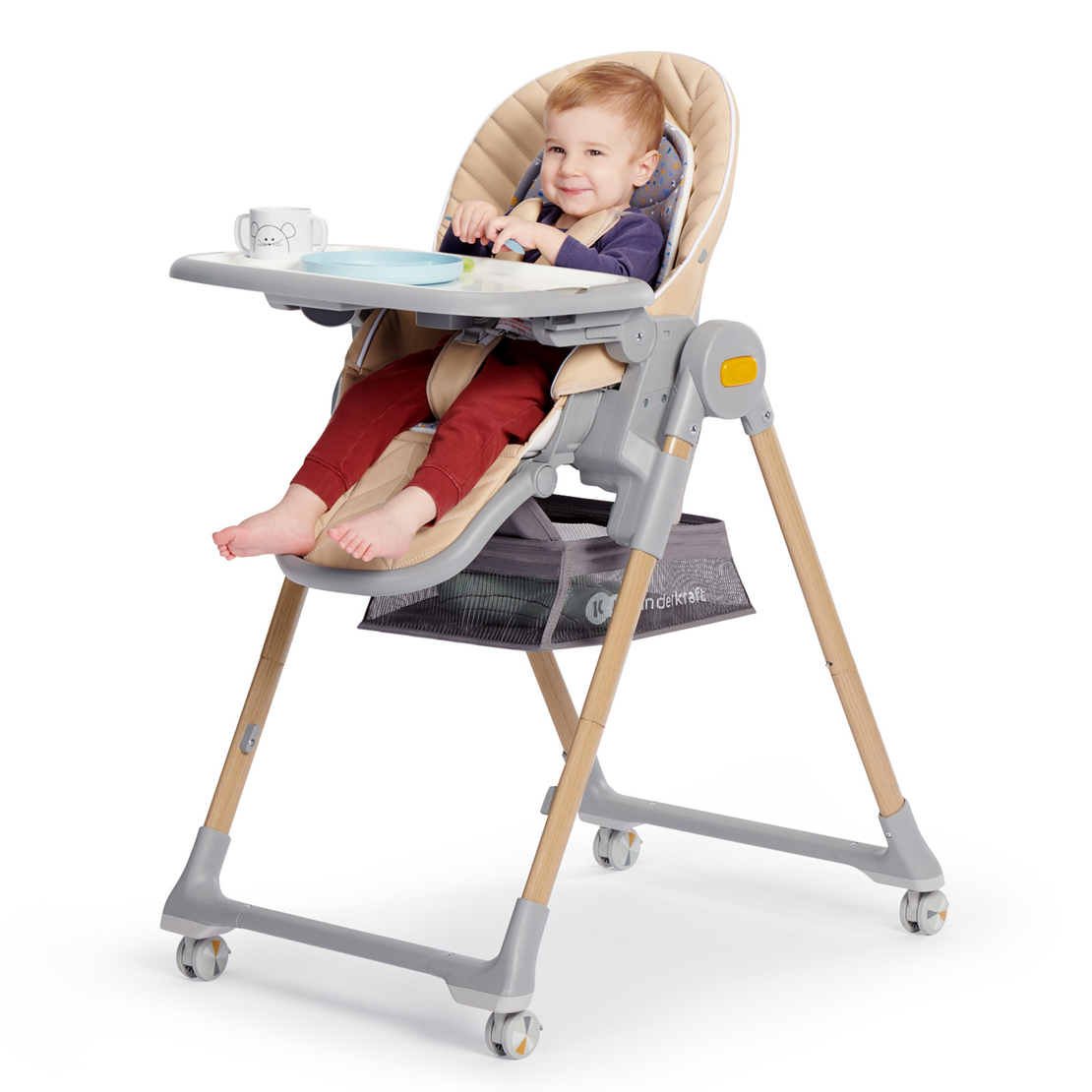 Столче за хранене KinderKraft LASTREE, дървесно 
