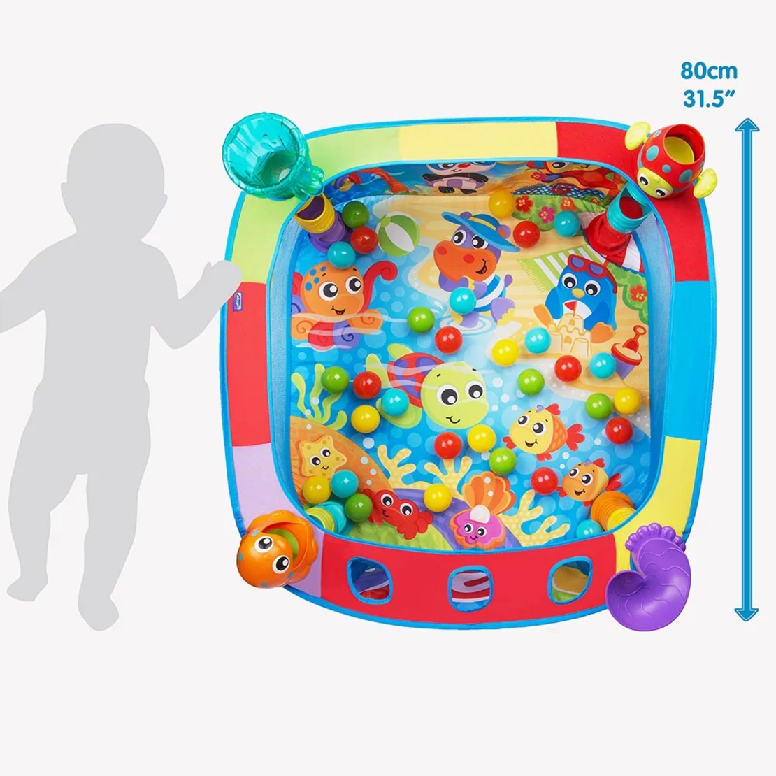PLAYGRO АКТИВНА ГИМНАСТИКА БАСЕЙН С 30 ТОПКИ 6М+