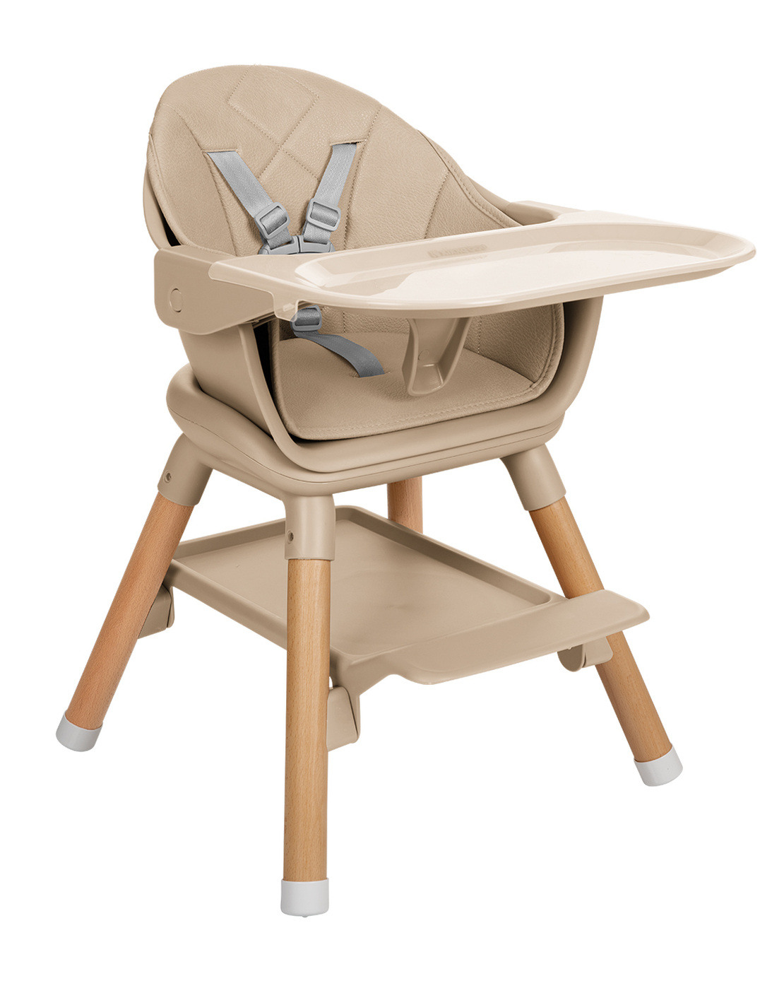 KikkaBoo Стол за Хранене 6в1 Woody Beige 2024