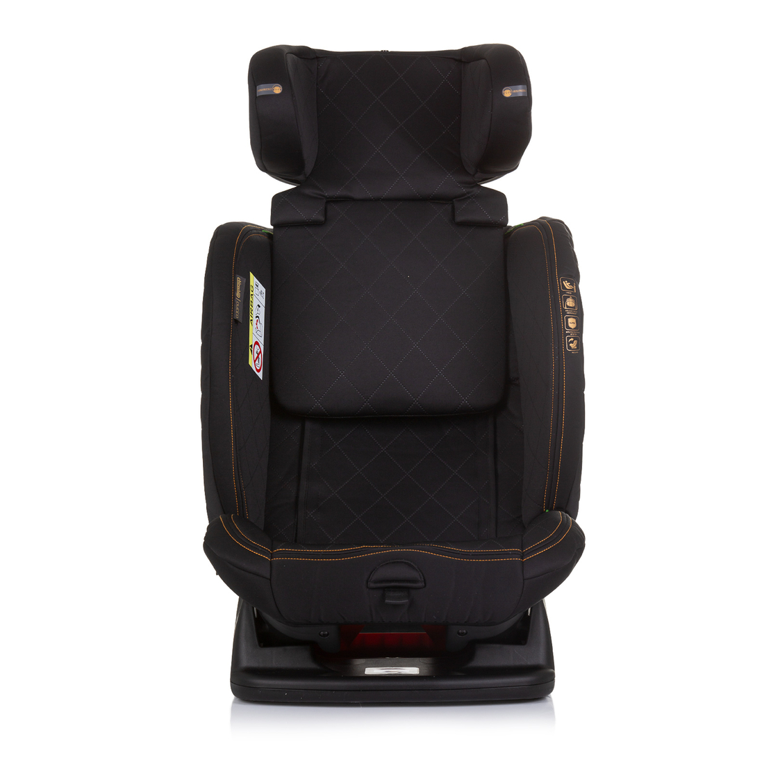 Chipolino Столче за кола 40-150 cm I-SIZE АВИАТО Обсидиан