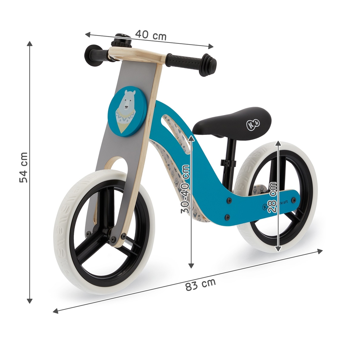  Колело за баланс KinderKraft UNIQ Turquoise 