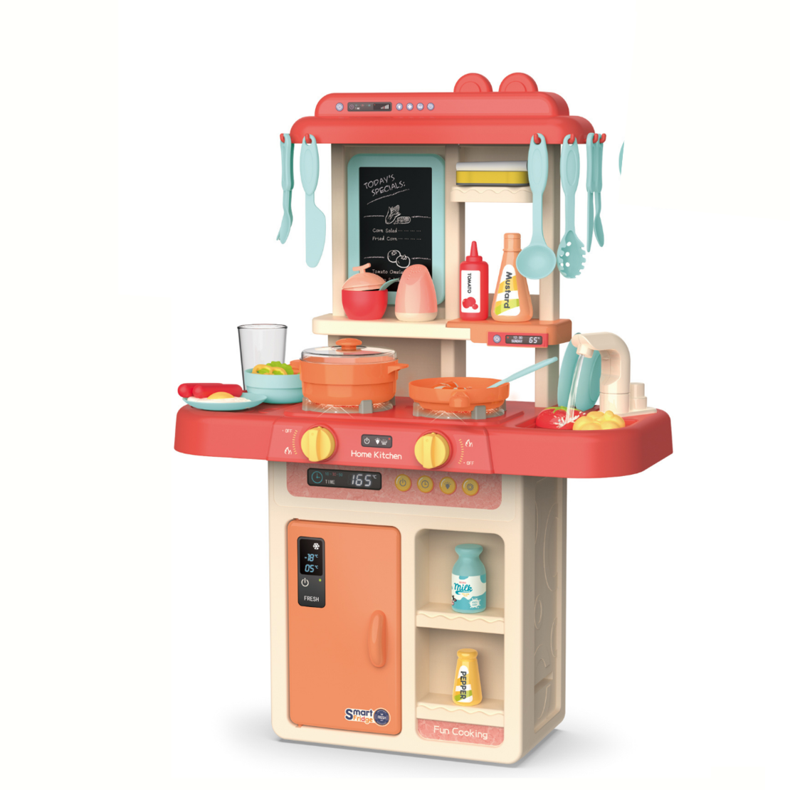  Детска кухня Buba Home Kitchen, 36 части, 889-170, розова 