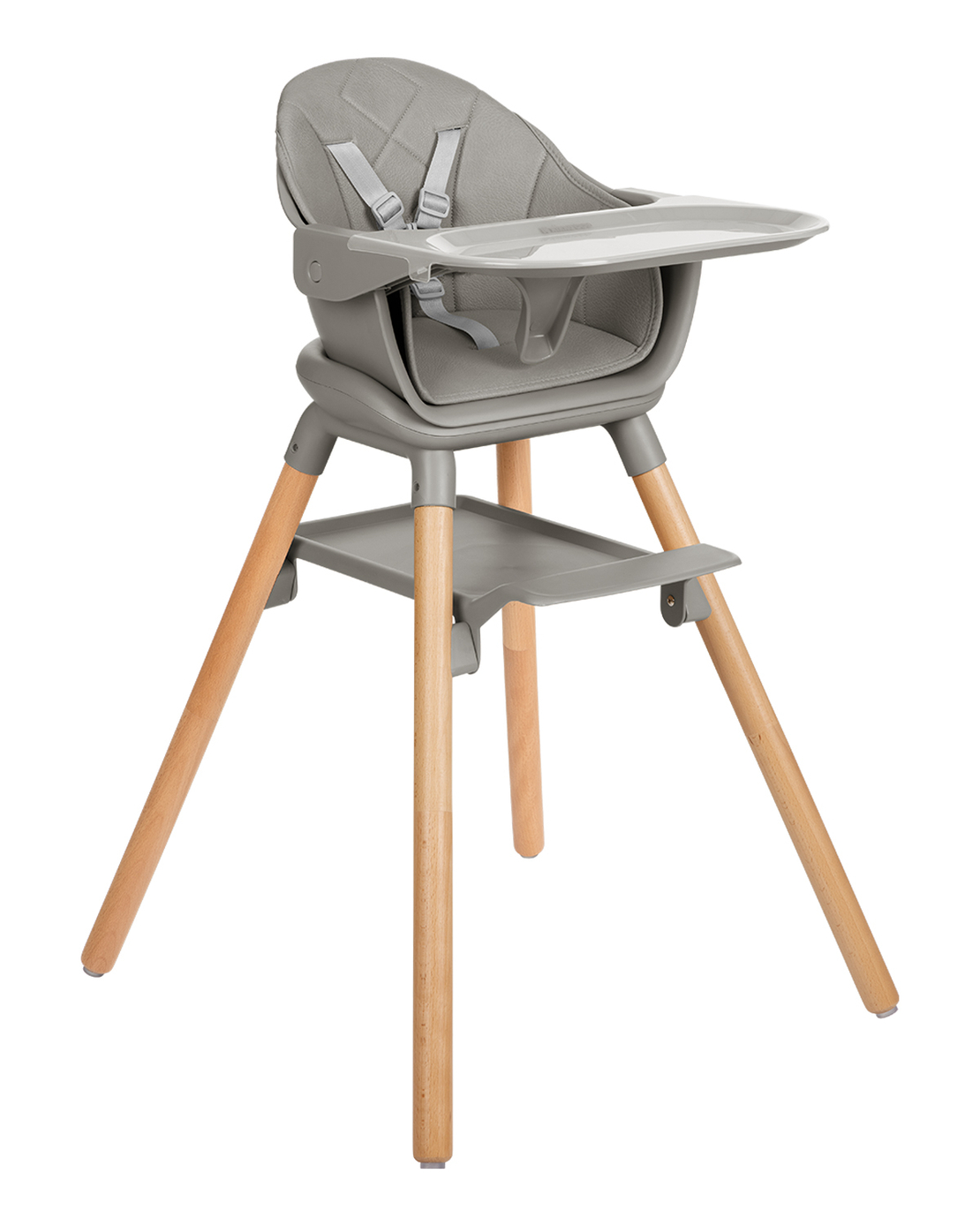 KikkaBoo Стол за Хранене 6в1 Woody Grey 2024