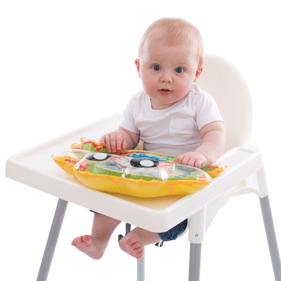 Playgro Pat & Play Water Mat Надуваема Играчка с Дизайн на Жаба която се Пълни с Вода с Плуващи Водни Герои от 3м+