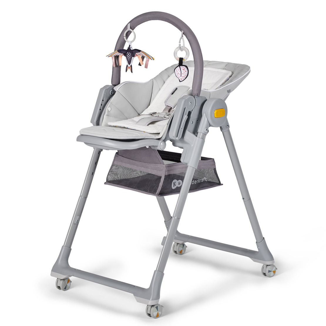  Столче за хранене KinderKraft LASTREE, сиво 