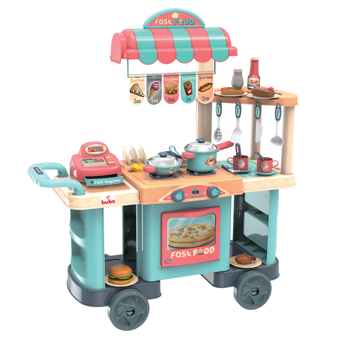  Ресторант на колела Buba Kitchen trolley 008-958, Синя 