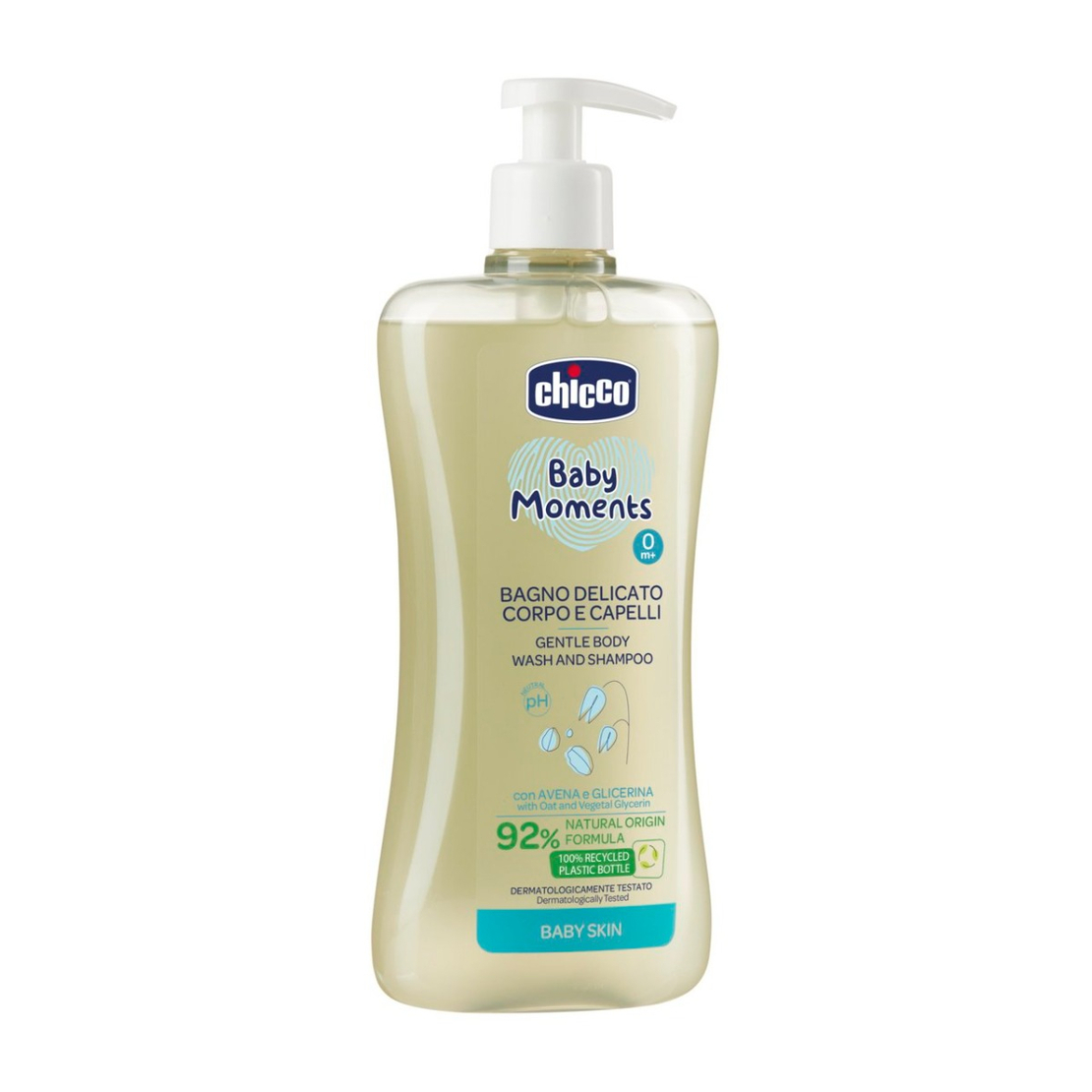 CHICCO Шампоан за коса и тяло Baby Moments 0м+ 500 мл.