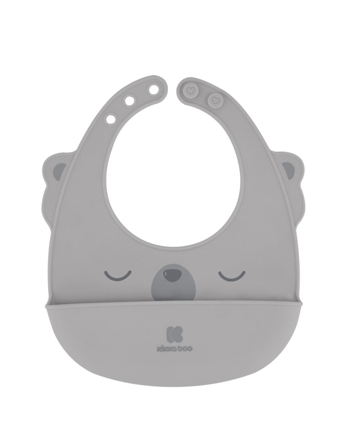KikkaBoo Лигавник силиконов Grey