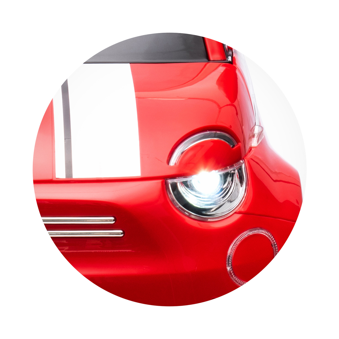 Chipolino Електрическа кола FIAT 500 Червена