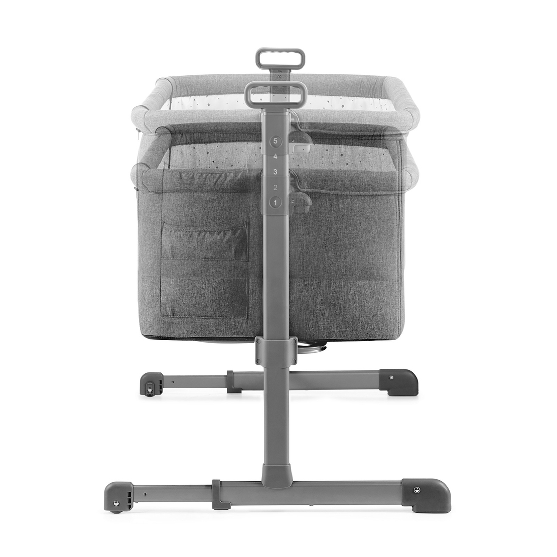 Бебешка кошара KinderKraft Neste, Сив меланж