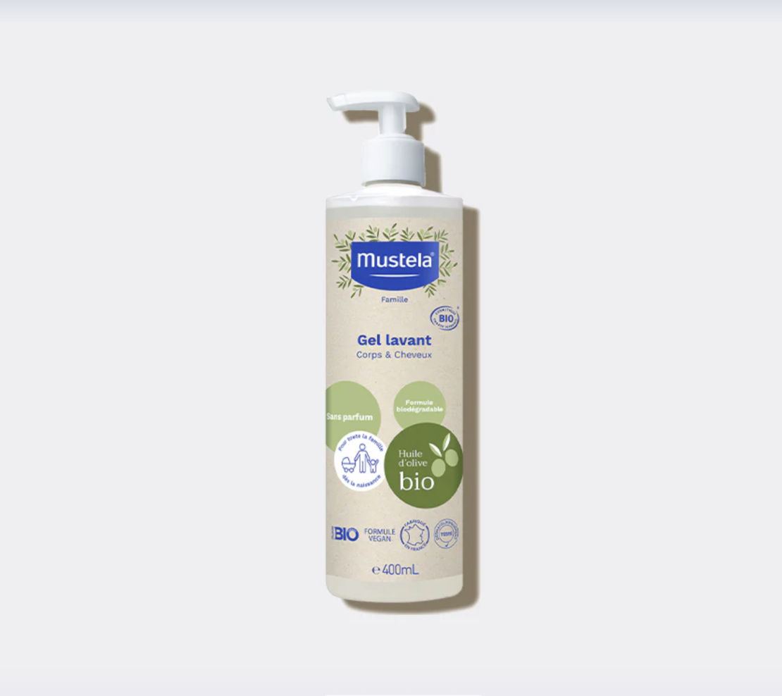 Mustela Organic Измивен Гел 400 ml