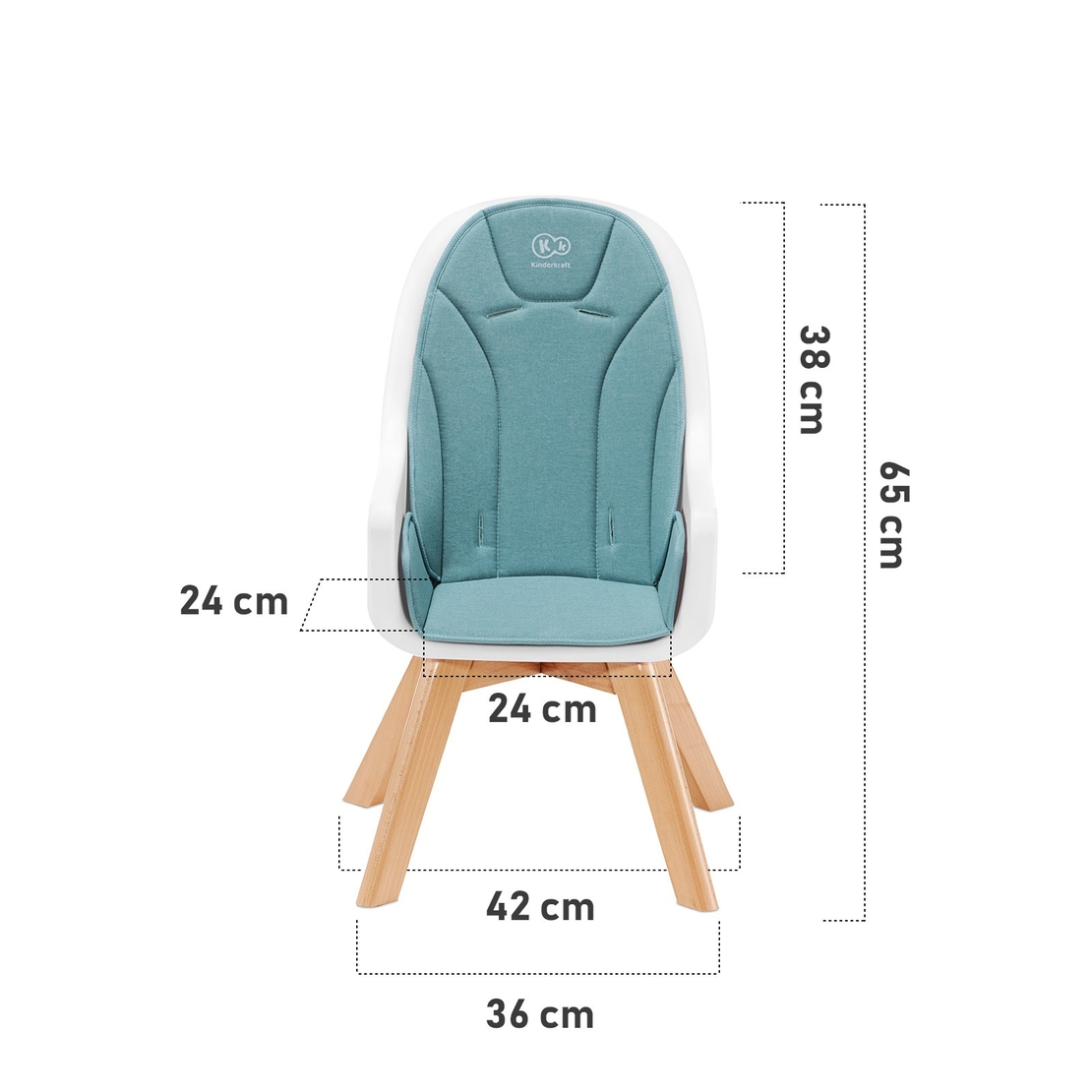  Столче за хранене KinderKraft TIXI, Розово 