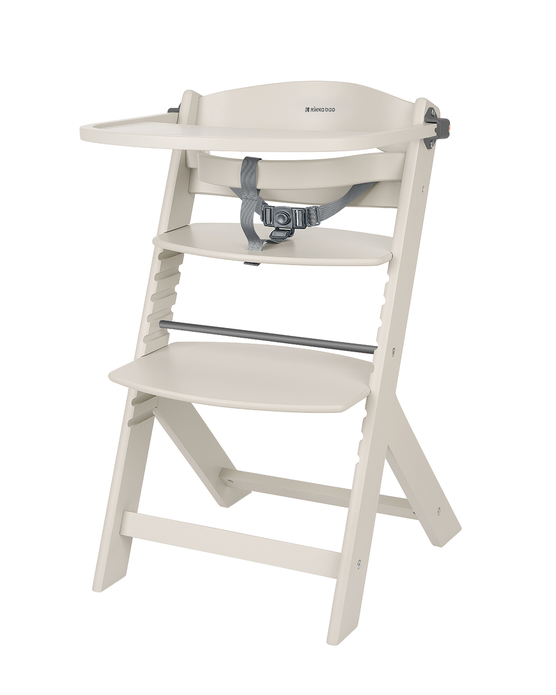 KikkaBoo Дървен Стол за Храненe Nordy Light Beige