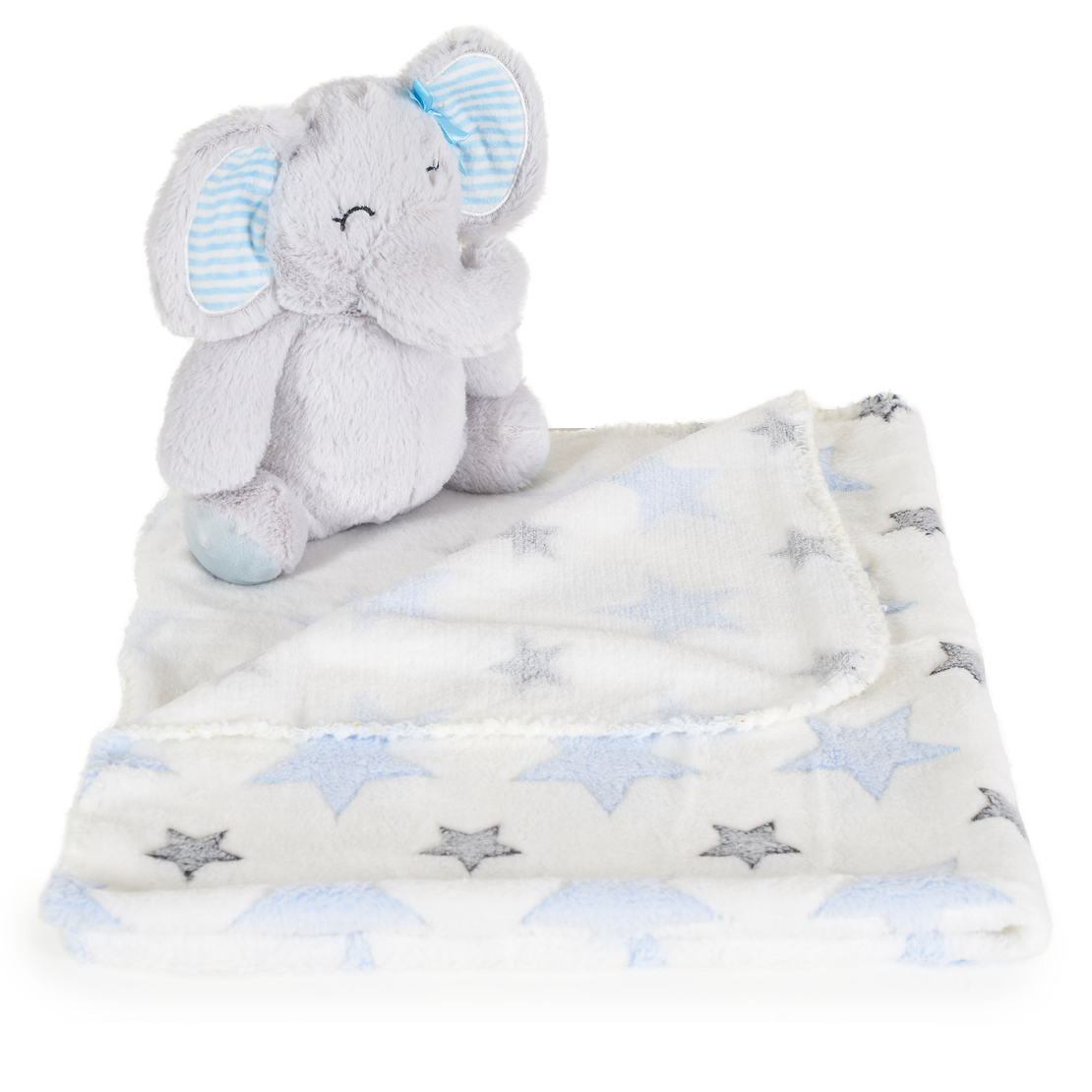 Cangaroo Одеало 90/75 с Играчка Elephant Blue 109596