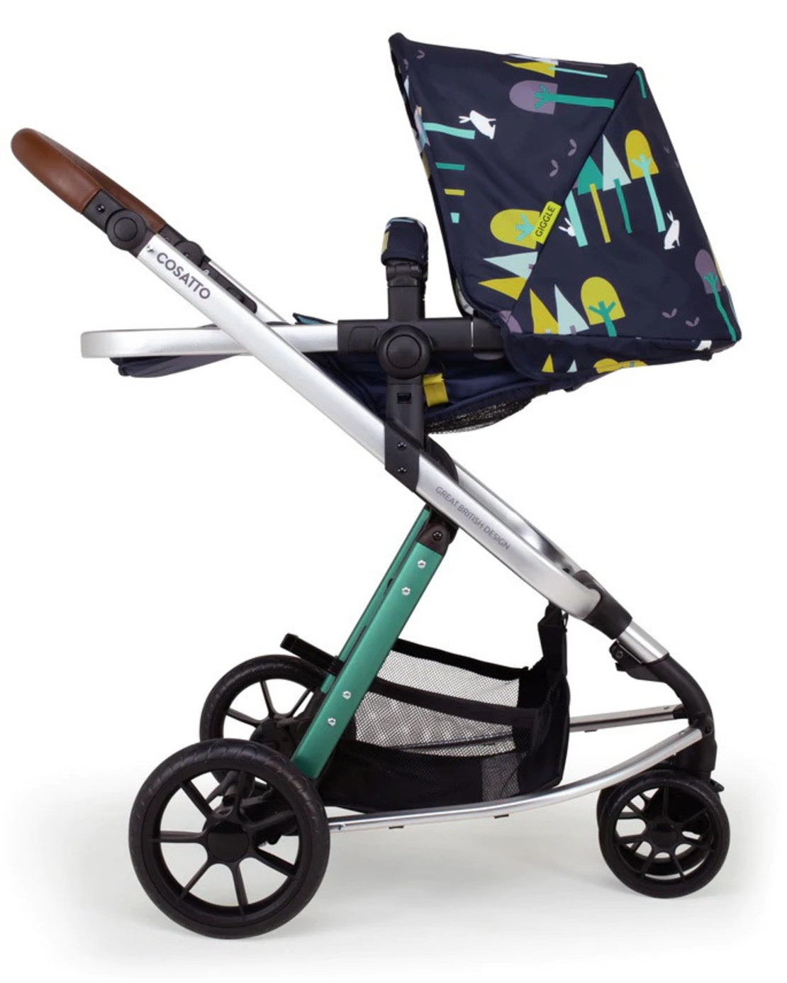 Количка Cosatto Giggle 3в1 CT5038 WILDERNESS INK, Пълен комплект
