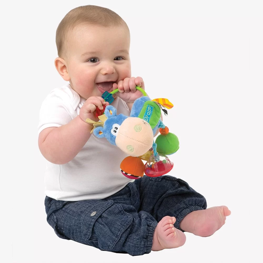 PLAYGRO ДРЪНКАЛКА КОНЧЕ ХОП ТРОП СИН ЦВЯТ 3М+