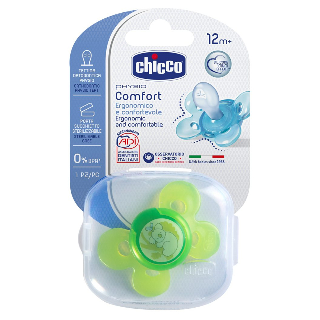 CHICCO Залъгалка Physio FormaComfort Night 16-36м. за момиче